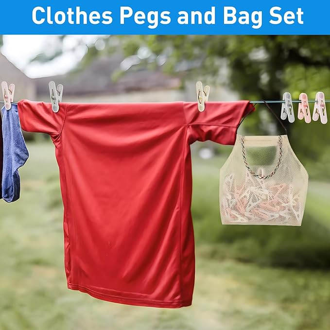 40Pcs Clothes Pegs for Washing Line - Image 4