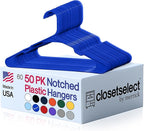 Plastic Hangers 50 Pack by closetselect