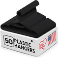 IRIS USA Lightweight Flexible Hangers 50 Pack, Made in USA, Plastic Clothes by IRISUSA