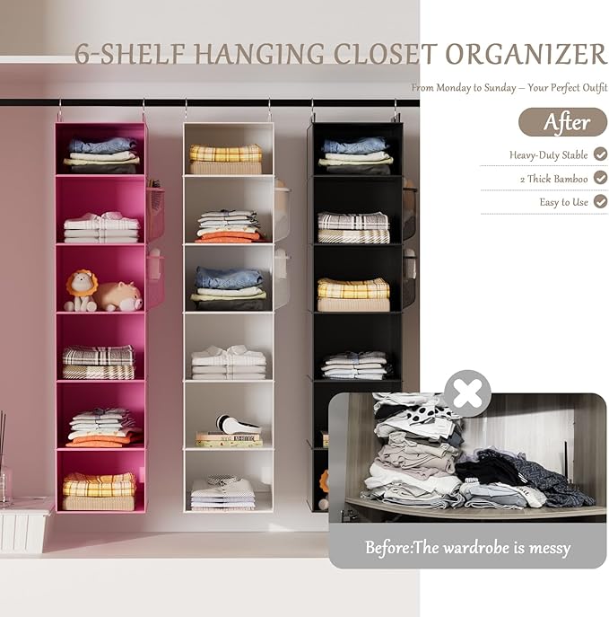 VERONLY Hanging Closet Organizer and Storage - Image 6