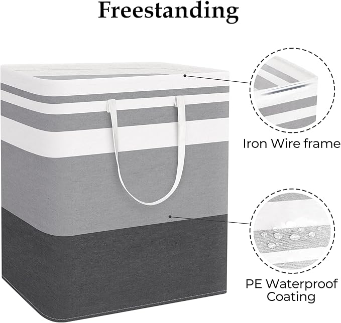 StorageRight Laundry Basket Hamper Large Collapsible Laundry Hamper - Image 3