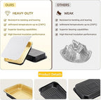 Aluminum Foil Pans, Extra Heavy Duty Disposable Aluminum Baking Pans, - Image 4