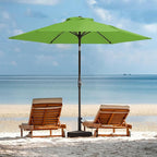 JEAREY 7.5FT Patio Umbrella Market Table Umbrella with 6 Sturdy Ribs, Push Button Tilt/Crank Outdoor Umbrella for Garden, Deck, Backyard, Pool and Beach,Grass Green - Image 9