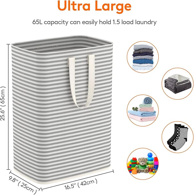 Lifewit 1 Pack Laundry Hamper Large Collapsible Laundry Baskets, Freestanding - Image 3