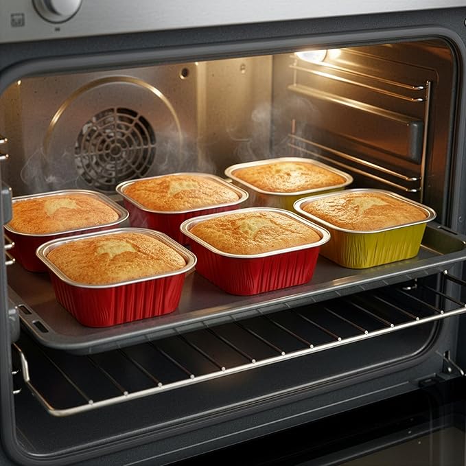 ZEAYEA 60 Pack 10 oz Aluminum Foil Baking Cups - Image 6