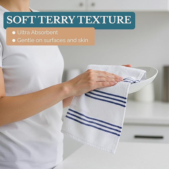 Casa Platino Dish Towels for Drying Dishes and Kitchen Towels and Dishcloths - Image 6