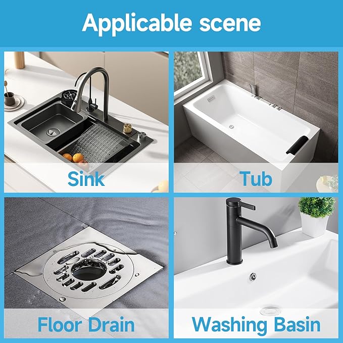 VIVIDLY 200 Pack Disposable Shower Drain Cover Hair Catcher Shower Drain Mesh - Image 5
