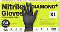 SUPER+ HEAVY DUTY Nitrile Gloves 8 Mil Diamond Texture Disposable Chemical by Super