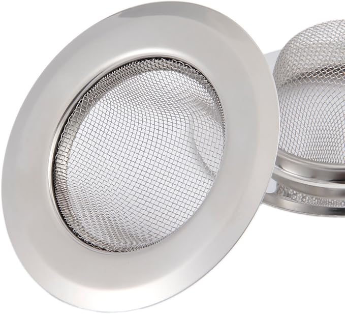 Mtsooning 2PCS Kitchen Sink Strainer, 3.5" Diameter Stainless Steel Drain Cover - Image 5