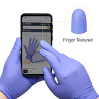 Disposable Nitrile Exam Gloves, Box of 100, Violet Nitrile Gloves Disposable - Image 7