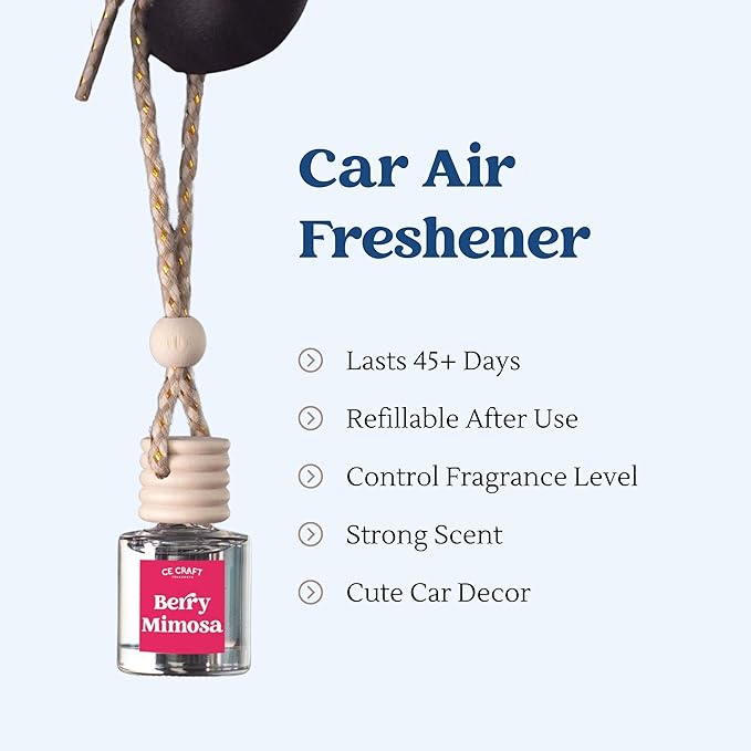 CANDECraftCo Car Air Hanging Fragrance Oil, Car Auto Freshener - Image 4