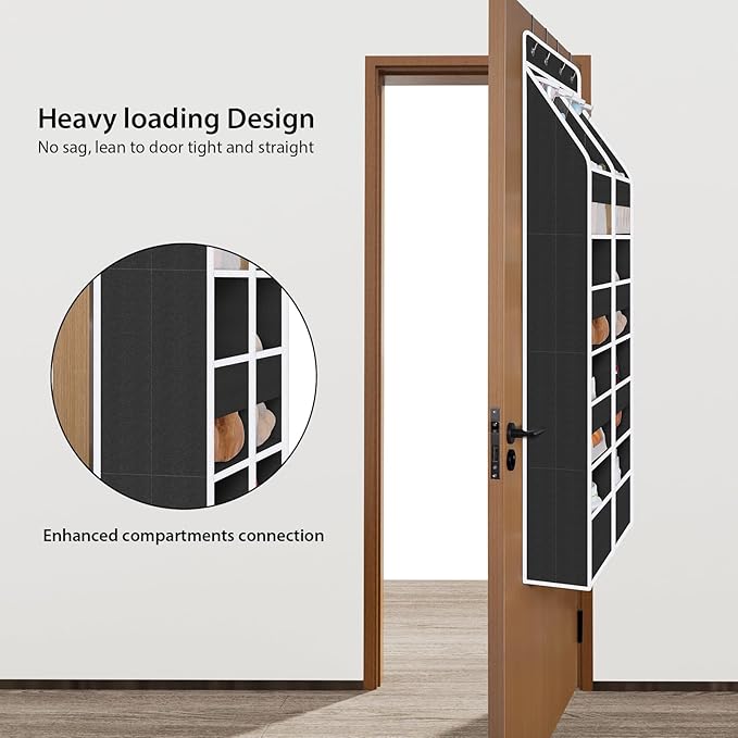 Univivi 5-Shelf Over Door Hanging Organizer Fabric Door Storage - Image 2