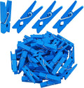 Jdesun 50pcs Blue Wood Clips Mini Clothespins Wooden Utility Paper Photo Clips by Jdesun
