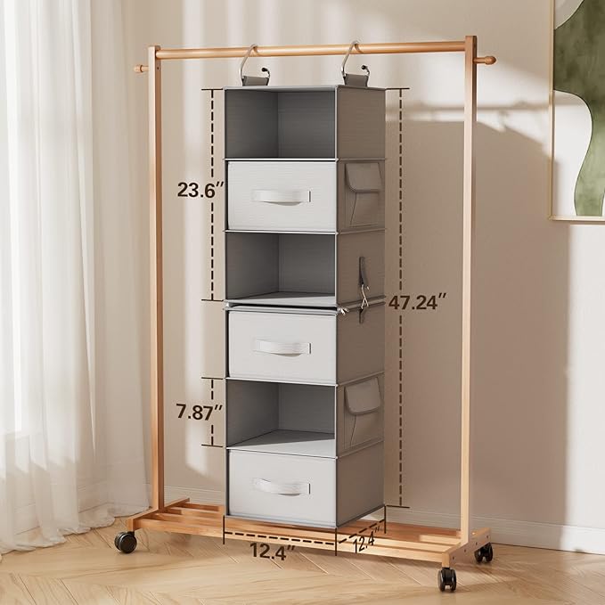 Pipishell 6-Shelf Hanging Closet Organizer - Image 2