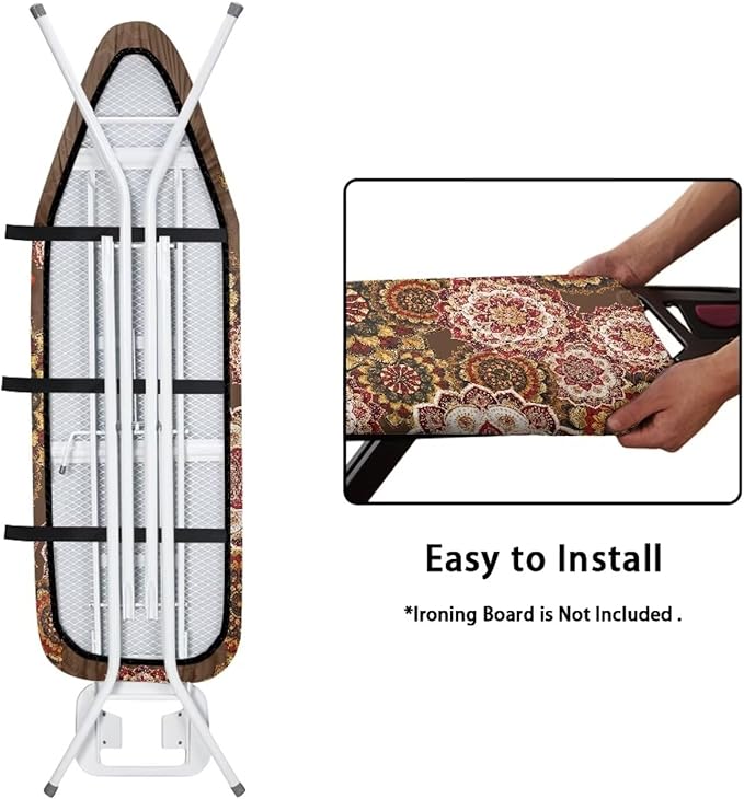 Boho Mandala Flower Print Ironing Protector - Image 4