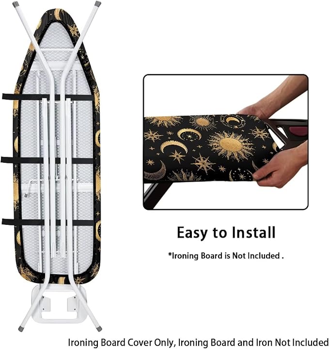 Moon Design Ironing Board Cover and Pad Stretch 15x54 Full Size Thick Heavy - Image 4