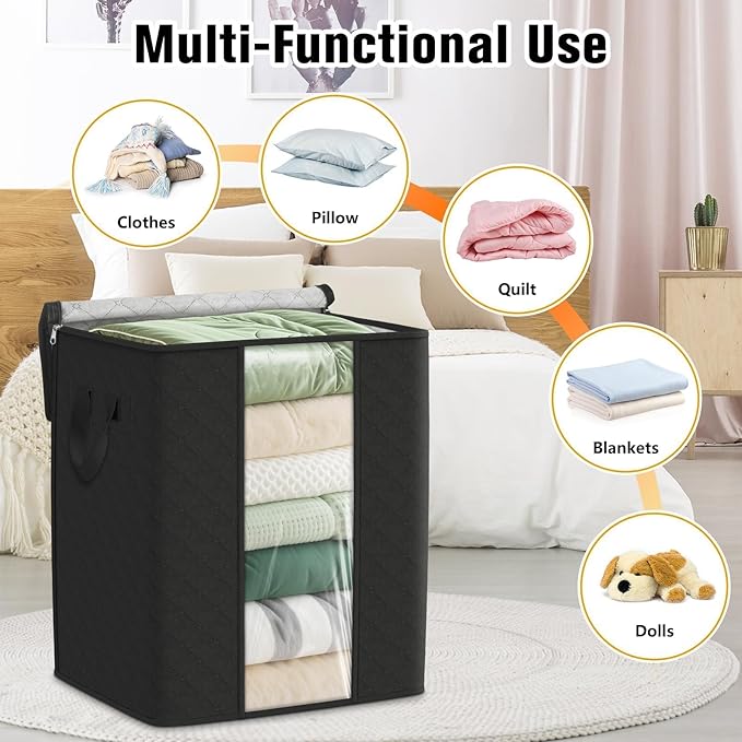 Clothes Storage Bags, 80L Large Capacity Containers - Image 5