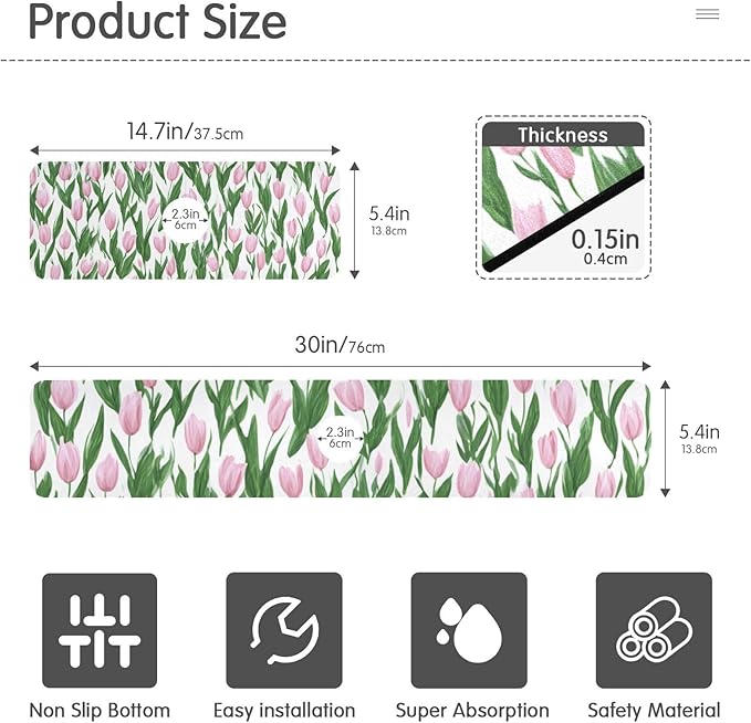 Kitchen Sink Splash Guard 1 PC 14.7 Inch Sink Faucet Mat Splash Guard - Image 2
