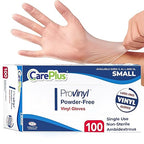 Pro Vinyl Clear Gloves by CarePlus