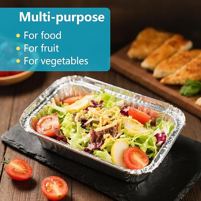 9x13 Thickened Aluminum Foil Pans, Food Prep, Steam Table, and Party Catering. - Image 7