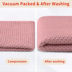 Homaxy 100% Cotton Waffle Weave Kitchen Dish Towels, Ultra Soft Absorbent Quick - Image 8