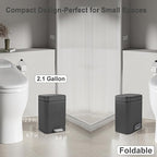 rejomiik Small Bathroom Trash Can - Image 2