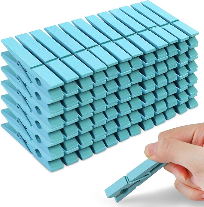 Phinus 72 Pcs Wooden Clothes Pins, 2.9 Inch Clothes Pins by Phinus
