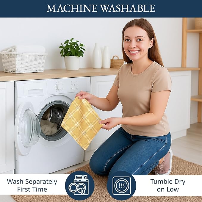 LANE LINEN Cotton Kitchen Towels Set, Quick-Drying Dish Towels - Image 6