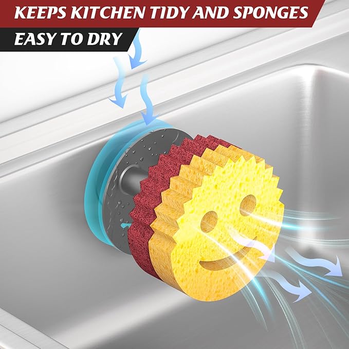 Sponge Holder for Kitchen Sink, Sink Caddy Organizer - Image 4