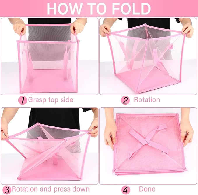 Zopeal 6 Pack Popup Laundry Hamper 13 Inch Collapsible Laundry Baskets - Image 3