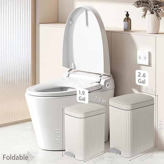 rejomiik Small Bathroom Trash Can - Image 2