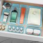 12-Piece Drawer Organizer Set, 4 Sizes Versatile Plastic Vanity Organizer - Image 7