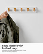 LARHN Wall Mounted Coat Rack, 16.5" - Image 6