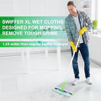 20 Count XL Wet Mopping Cloths for Swiffer Sweeper XL Mop - Image 5