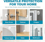 Strongest Home Wall & Door Handle Stopper 3.15" Set of 6 Pieces White Rubber - Image 7