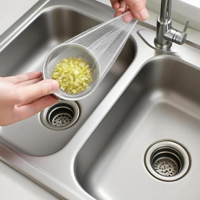 200 PCS Kitchen Disposable Mesh Sink Strainer Bags, Anti-Clogging Drain Filters - Image 8