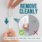 TAILI Hooks for Hanging, 6 Wire Sticky Hooks and 8 Adhesive Strips, No Damage - Image 2