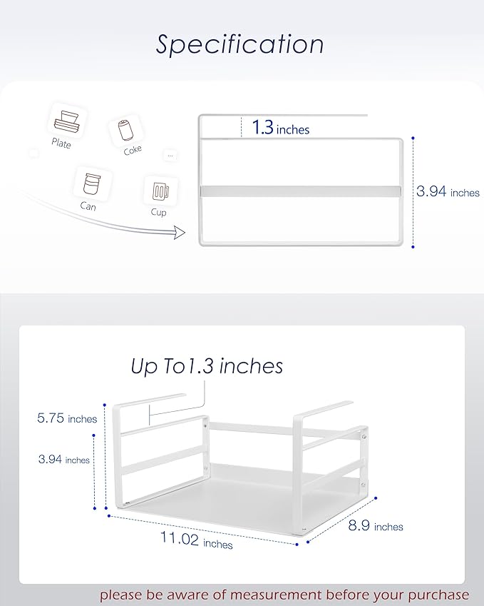 Nxconsu 2Pack Under Shelf Storage Basket Organizer Hanging Holder - Image 2