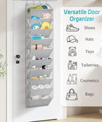 AOODA 10 Tier Clear Over the Door Shoe Organizer Storage, Deep Pockets Large - Image 7
