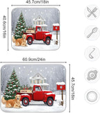 Christmas Tree Truck Dish Drying Mat - Image 3
