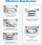 Collapsible Bucket 16L with Handles, Cleaning Mop Bucket Space Saving Foldable - Image 3