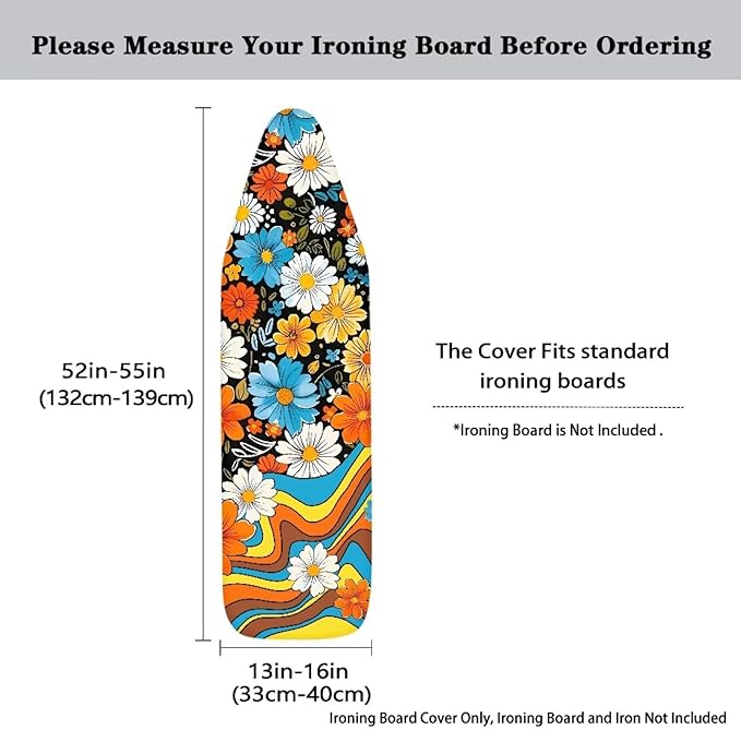 Hippie Floral Ironing Board Cover - Image 5