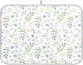 Eucalyptus Leaves Dish Drying Mat by Wamika