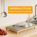 Golener Stone Drying Mat for Kitchen Counter, Dish Drying Pad - Image 2