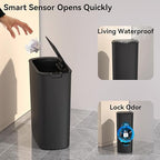 5 Gallon Motion Sensor Bathroom Trash Can Automatic Garbage Cans - Image 6
