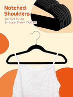 HOUSE DAY 14 Inch Kids Velvet Hangers 50 Pack, Durable Big Kid Hangers - Image 6