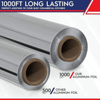2 Count 12"x1000 Standard Aluminum Kitchen Foil Rolls - Image 2
