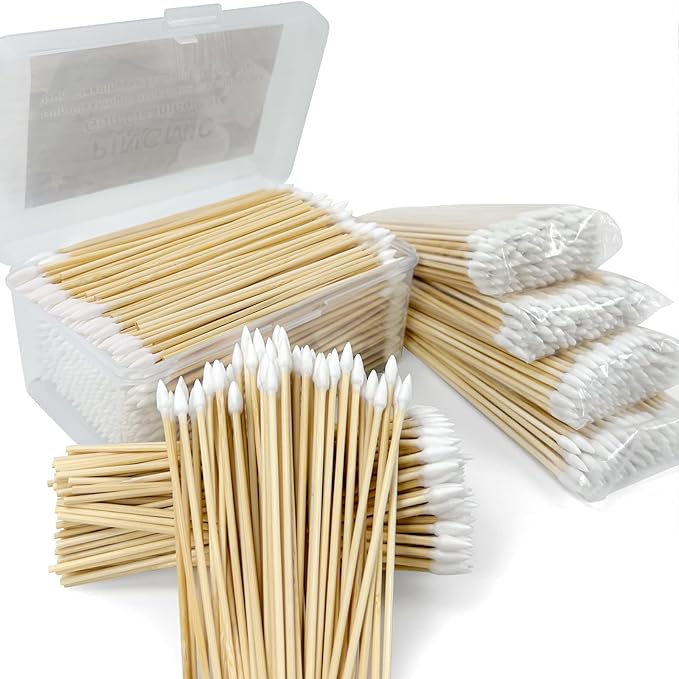 500 PCS 6-Inch Precision Gun Cleaning Swabs by PINGMIC