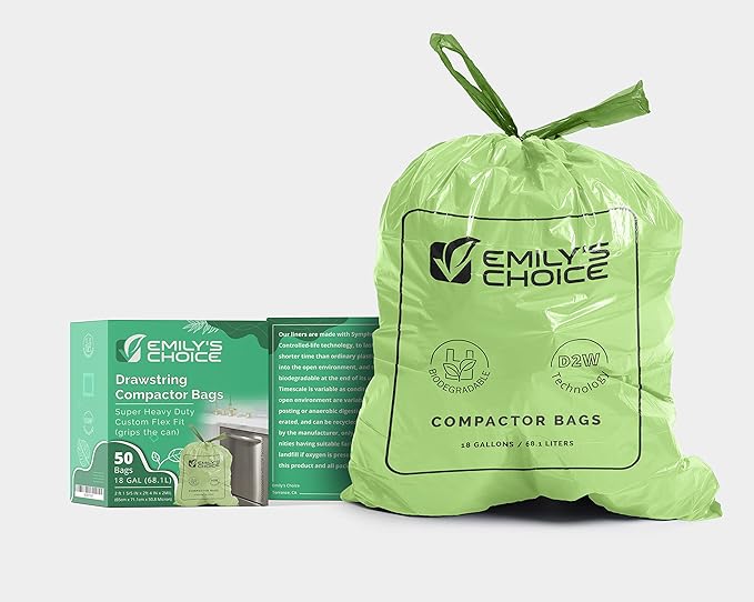 Emily's Choice Biodegradable Super Heavy Duty Trash Compactor Bags by EmilysChoice