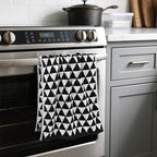 Black Hand Towels for Bathroom & Kitchen, 2 Pack Cotton Quick Dry Towels for - Image 2